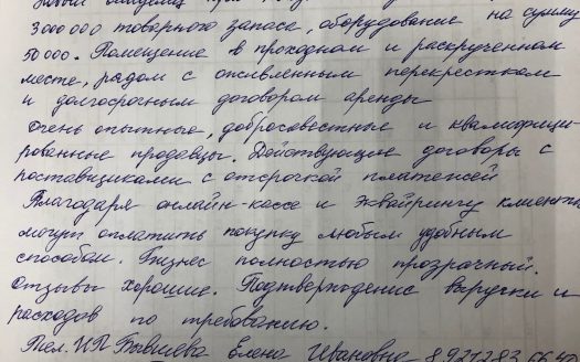 Готовый бизнес: Магазин Домовой
