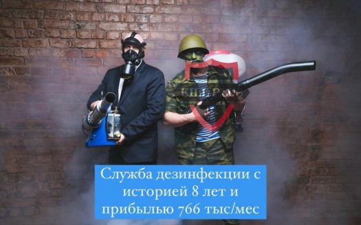 Служба дезинсекции с прибылью 766 тыс/мес